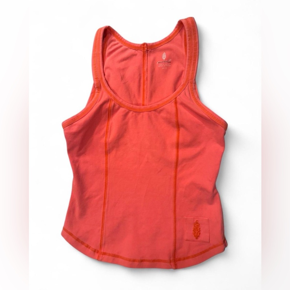 FP Movement Neon Coral Racerback Tank Size XS